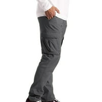 Binmer Muške hlače višestruki džepovi na otvorenom ravno tipom fitness hlače hlače pantalone