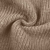 Niuer Dame Jumper vrhovi dugih rukava s dugim rukavima V izrez pleteni džemperi ugodni pulover zimski