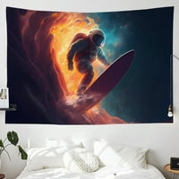 Skateboard astronaut tapiserija za spavaću sobu estetsko tapipstvo Trippy, zidni umjetnički tapiserije