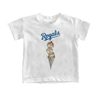 Dojenčad sitni otvor bijeli Kansas City Royals Triple Scoop majica