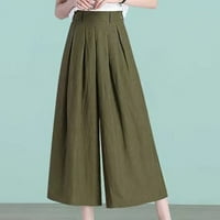Xinqinghao casual pantalone za žene Ljeto Čvrsto boje tanke labave pantalone prozračne hlače široke