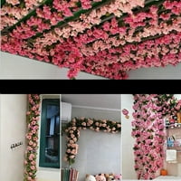 Cleance u iznosu od $ Cotonie Artificial Rose cvijet ratatan zid viseći unutarnji vjetrovinski ukras lažni cvijet velika prodaja m