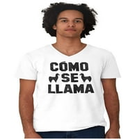 Como se Llama alpaca životinjski humor V-izrez T majice muškarci žene brisco brendovi l