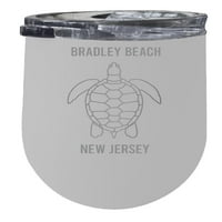 Bradley Beach New Jersey oz bijeli lasersko izolirano vino od nehrđajućeg čelika