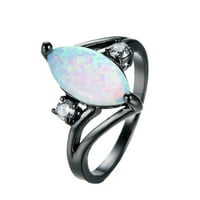 Xinqinghao circon vintage ovalni nakit prsten za angažman prsten nakit bijeli 5