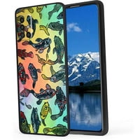 Kompatibilan je sa Samsung Galaxy A 4G futrolom telefona, Rainbow-Koi-Fish - Silikonska futrola za silikon