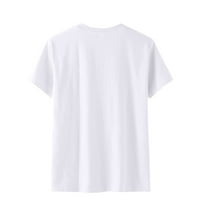 Ženska print za srce Plus veličina bluza Slouchy vrhovi klasične osnovne tankovne majice majice kratkih