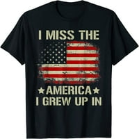 Nedostaje mi Amerika koju sam odrastao u američkoj zastavi Vintage majica