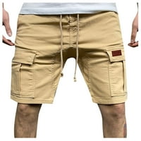 Amidoa Muškarci Teretne kratke hlače sa džepovima Classic Fit Crckstring Elastični kratke hlače za električne