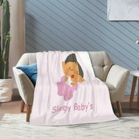 Flannel Bet-Pleeling Bake deke Baby Sleep Girl - Couch-ultra-meka Micro Fleece kauč na kampovanju Putni