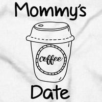Mommy's kafe datuma slatka obožavana toddler boy djevojka majica dojenčad toddler brisco marke 5t