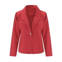Ženske jakne casual ured džepani ured za obložene prednje kardigane Radni odijelo Blazers