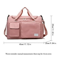 Vodootporna torba za teretanu za žene i muškarce Travel torba za prtljagu za putovanja, ružičasta