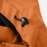 Prevelika jakna s dugim rukavima puni zatvarač u traku Trendy Falls Hoodies sa džepom Vjetrootporna