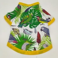 PET ljetne majice Havaji u stilu cvjetne pseće košulje prozračne hladne biljke od tiskane odjeće na