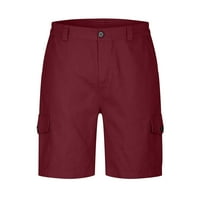 Radne kratke hlače Amidoa za muškarce kauzalni premium Twill Multi džepovi Čvrsti teretni kratke hlače