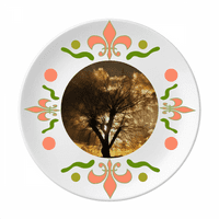 Zelena šumarija Nauka Priroda Prirodnja cvijeća keramika ploča ploča za večeru jelo za večeru
