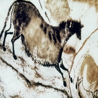 Špilja Art: Lascaux. Ngalloping konj u crnom i smeđoj, u pećini Lascaux, Francuska. Poster Print by