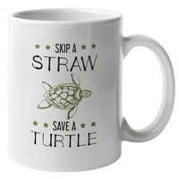 Preskočite slamu Spremi kornjaču Ocean Kafa i čaj za ljubitelje kornjače