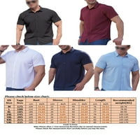 Prednji ručni muškarci Ležerne prilike pune boje dolje majica Ljetni vitak na vrhu kratkih rukava