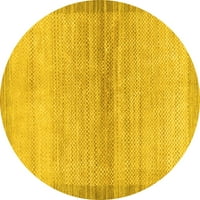 Ahgly Company u zatvorenom okruglom apstraktno žutim modernim prostirkama područja, 3 'runda