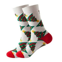 Cleariance Ženske božićne čarape Srednje cijev čarape za odmor Novost čarape za posade Jesen zimski pokloni za muškarce žene