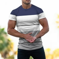 Košulje za muškarce Modni kratki rukav Crewneck mišićna vježba pamučna majica