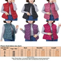 Žene sa džepovima Puffer Vest Plain Radna jakna prsluci Puno u boji Ležerne prilike na otvorenom otvorena