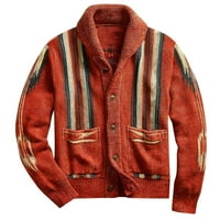 Srednja odjeća muško džemper kaput muški jesen i zimski džemper debeo jacquard dugi gumb pletiva topla