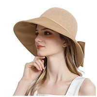 Strungten Fashion Women Ponytail Top Bow sklopivi sunčani šešir vizir kauboj