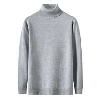 Yinmgmhj košulje za muškarce muške jesenske i zimske džempere Ležerne prilike modnih pulovera pune boje
