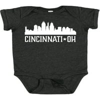 Inktastic Cincinnati Ohio Skyline City Silhouette Poklon Dječak ili dječji dječji dječak