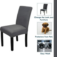 Trgovina Trgovina tamno sivom baršunaste stolice za prekrivače 220GSM elastične prekrivače sjedala