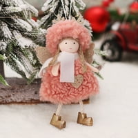 Božićne ukrase pruge duge noge viseći noge anđeo privjesak za lutke