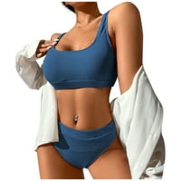 Sksloeg ženski izrez Visoki struk Bikini kupaći kupaći kupaći kupaći kostimi