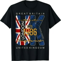 Velika Britanija UK London Ujedinjeno Kraljevstvo Majica Crna 4x velika