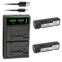 Kastar Battery i Ltd USB punjač Kompatibilan sa Fujifilm DS260, DX-26, DX-9, Finepi MX-500, MX500, Finepi