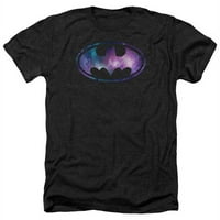Treevco BM2458-Ha - Batman i Galaxy signal-odrasla majica za odrasle, crna - 3x