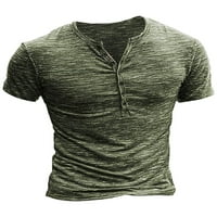 Luxplum muns majica sa čvrstim bojama majica kratki rukav ljetni vrhovi obični bluza za odmor svjetlosnog sivog xl