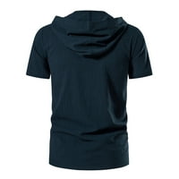 Pedort Muške košulje Essentials Muški vitak-fit kratki rukav Tee TOP THSHIrts Redovna veličina mornarice,