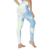 Leesechin Clearence ženske joge hlače Ispis bljeskalice Hlače visoke struk labave ravne duge hlače