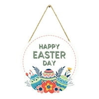 Sdjma Happy Eastery Bunny Pozvao se za uredbeni dekor za dekor zečja vješalica vrata Rustikalni vanjski