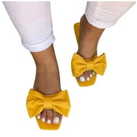 Leey-World Platform sandale za žene kliznu na sandale Cvijeće Koža Komforan vanjski klinovi Flip flops