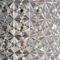 Naljepnica Kupatilo Static za kućni ured Dijamantne ukrasne ukrasne ukrasne prozore Dekorativno stakleno