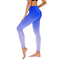 Clears tiskani ženski rastezljivi joga tajice fitness trčanje teretana Sportska dužina Aktivne hlače