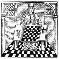 CESESOLIS: Šah, C1483. Nwood otch iz Jacobus de Cessolis '' Igra Chesse-a, 'Štampano na Westminsteru, Engleskoj, C1483. Poster Print by