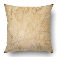 Stara nautička blaga berbena karta Tema jastučni jastučni jastuk