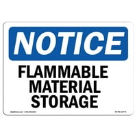 Znak za otkaz - zapaljivo skladištenje materijala