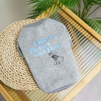 Meidiya PET majica Soft Print English Letters uzorak toplog fleece Teksture Pet Teddy Dog Odjeća za