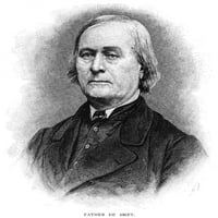 Pierre de Smet. Npierre Jean de Smet. Belgijski jezuitni misionar u Americi. Graviranje drveta, američki,